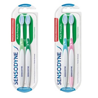 4x Sensodyne Escova Dental Multi Proteção Macia Sensíveis Branca em Oferta na Shopee