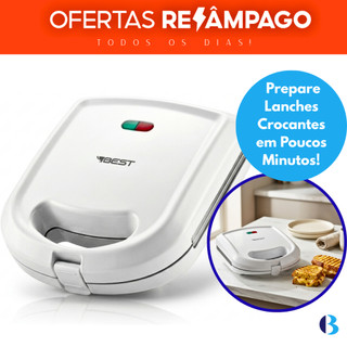 Sanduicheira Elétrica Misteira Mini Grill Best Antiaderente - Prepara Pães, Sanduíches e Lanches!