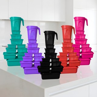 Jogo Kit 11 Potes De Plástico Para Mantimentos Organizador Cozinha Com Jarra Microondas BPA Free em Oferta na Shopee