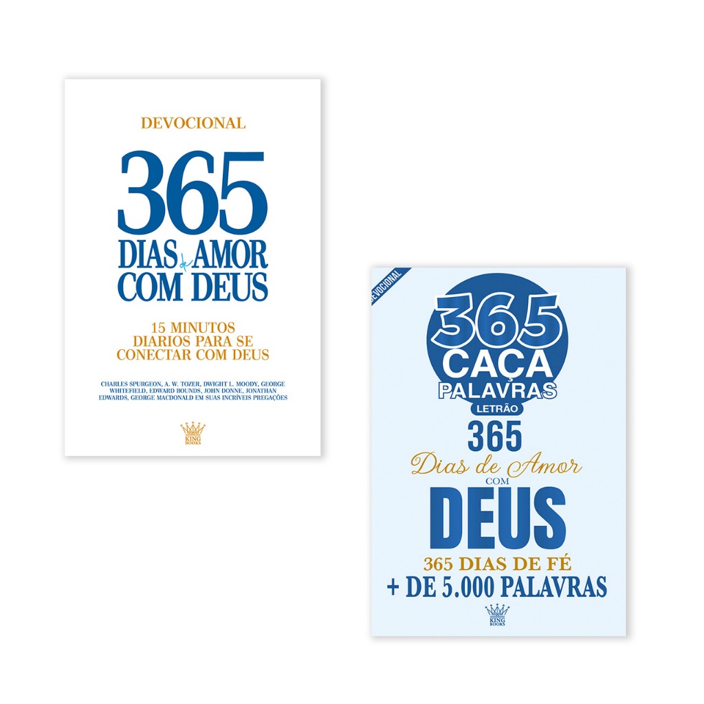 Combo 365 Dias de Amor com Deus - Livro Devocional + Passatempo