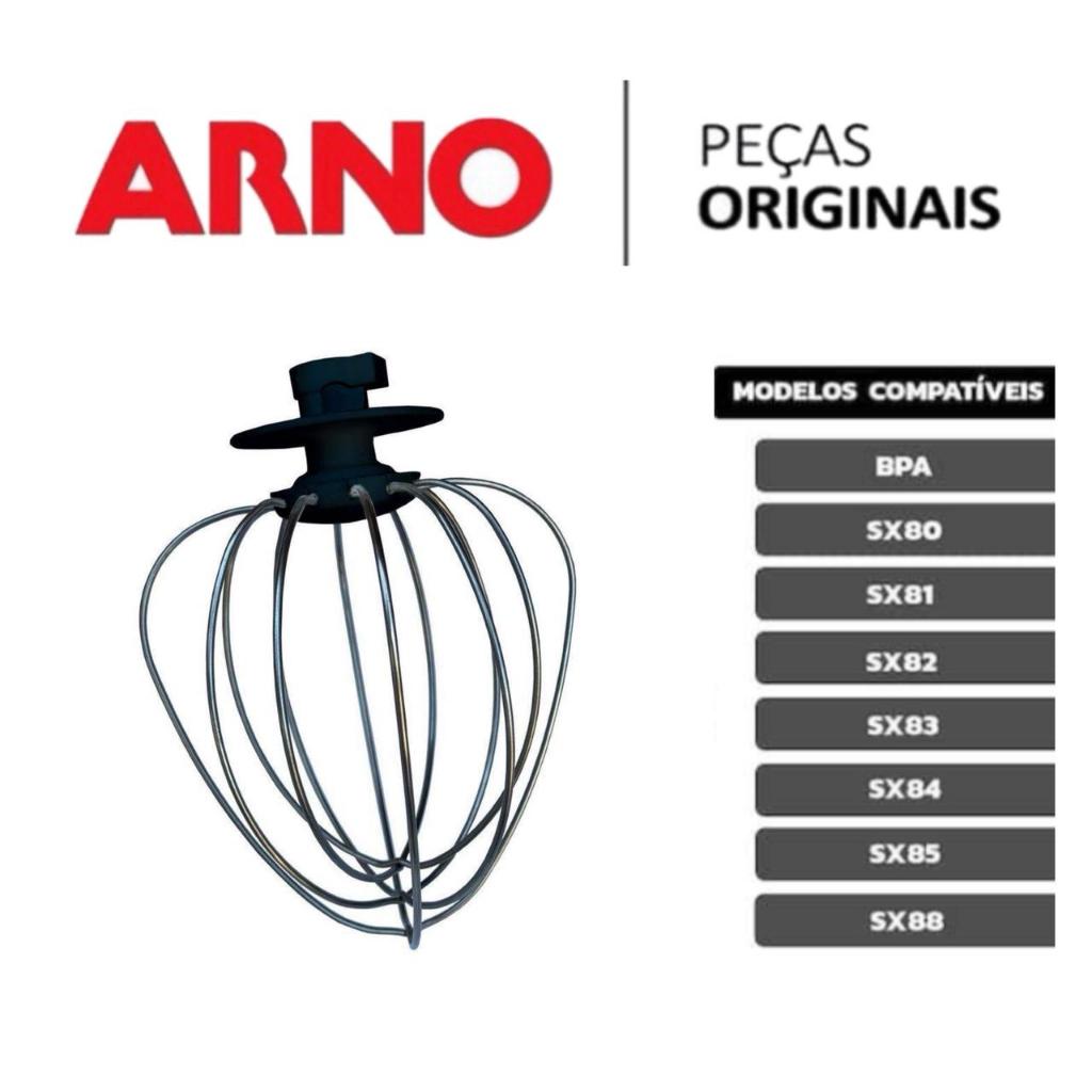 Batedor Leve Globo Original Arno para Batedeira Planetária Compatível SX80 SX81 SX82 SX83 SX84