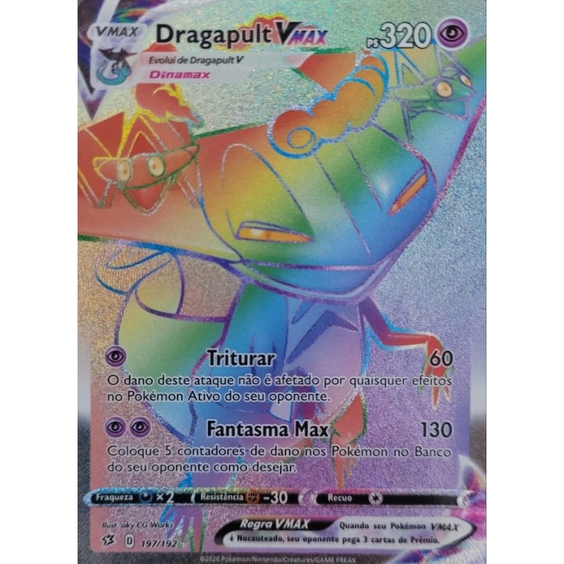 Carta Pokemon - Dragapult Vmax - Rainbow