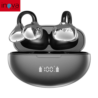 INOVA Fone de Ouvido Bluetooth 6.1 FreeClip Ear Clip-on Som Surround 720°, Display Digital de Bateria, 80h de Espera em Oferta na Shopee