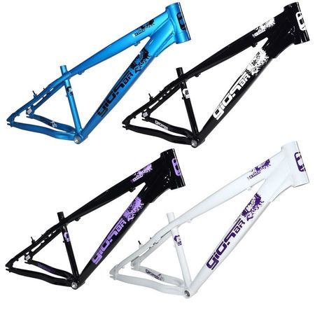 Quadro 26 Gios 4Trix Freeride Bike Grau Downhill Bicicleta Dirt Jump Manobra Alumínio Reforçada Gancheira Horizontal
