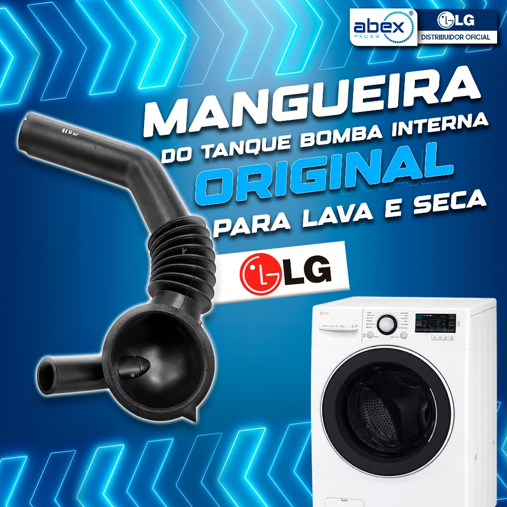 Mangueira Tanque Bomba para Lava e Seca LG WD1252RD 4738ER1006A Original