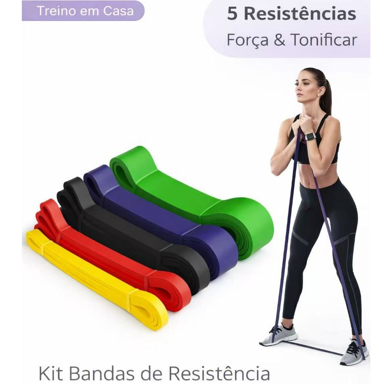 Kit Super Band fitness top Elástico borracha crossfit extra forte Extensor Funcional Exercício sports