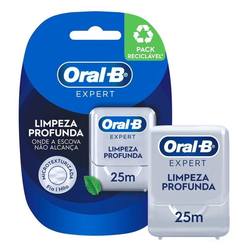 Fio Dental Oral-B Expert Limpeza Profunda Alta Resistência