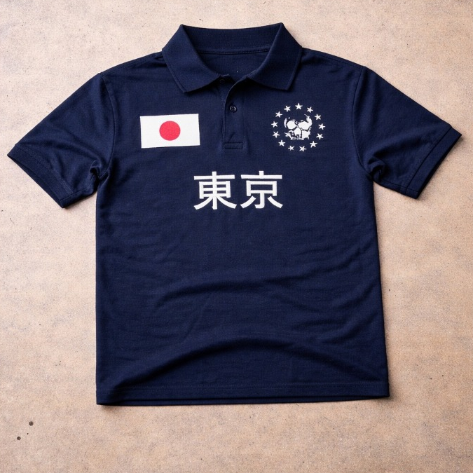 Camisa Polo J@PAN Masculina Feita em Piquet