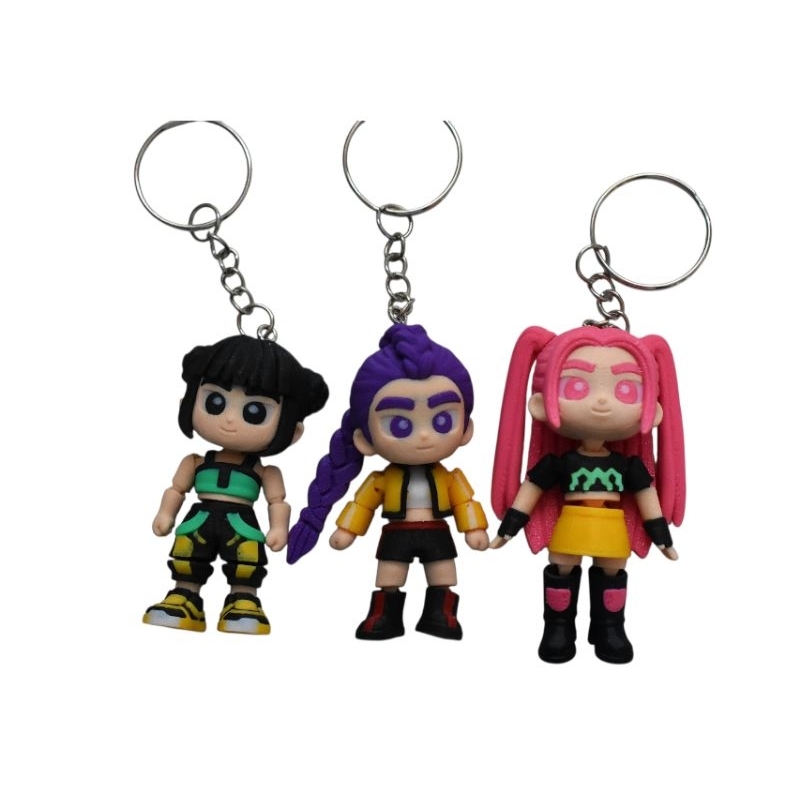Chaveiro Kpop Demon Hunters Articulado | Caçadoras de Demônios Kawaii | Anime