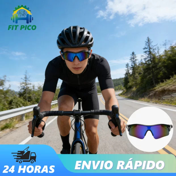 Óculos Para Esporte Unissex Ideal Para Corrida E Ciclismo Ar Livre Quadro Grande