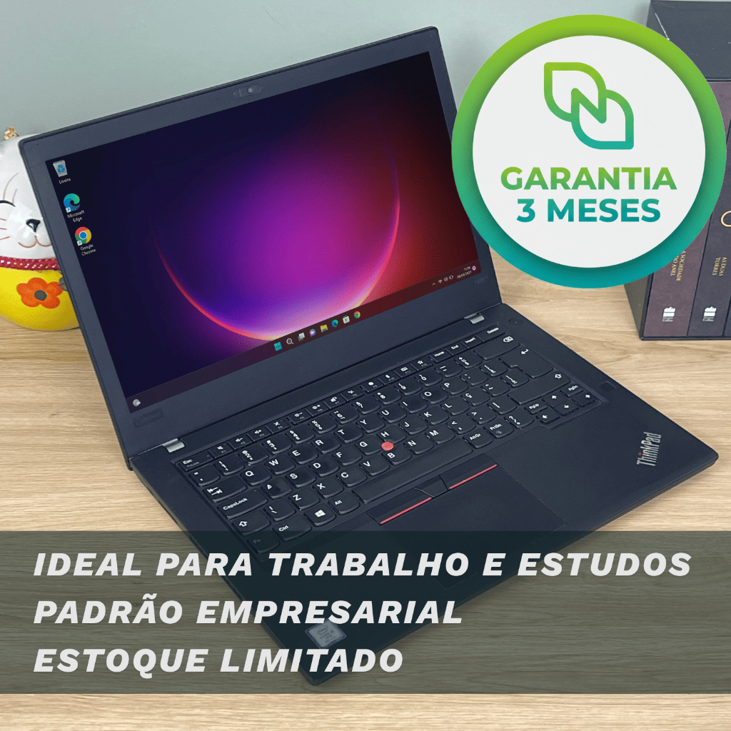 Notebook Lenovo Thinkpad | Core I5 | 8gb Ram | Ssd 240gb - QUALIDADE TRABALHAR CONFIAVEL CORPORATIVO PLANILHAS FACULDADE