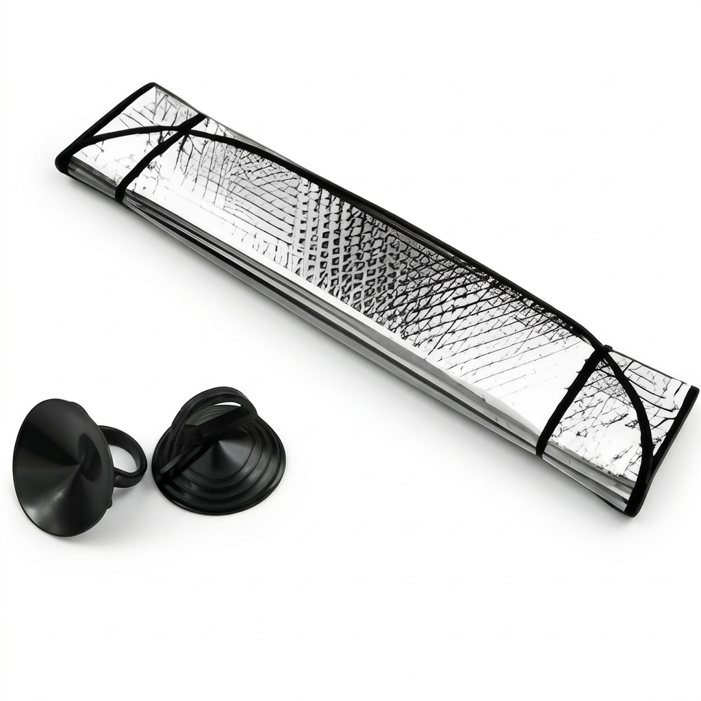Quebra Sol Para-brisa Carro Painel Protetor Solar UV Universal com Ventosa 130x60cm ENVIO IMEDIATO