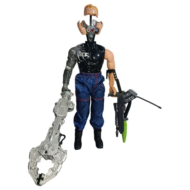 boneco Max Steel 11 "Psycho Cyborg Burst 1999 Mattel Action Figure Toy Terminator