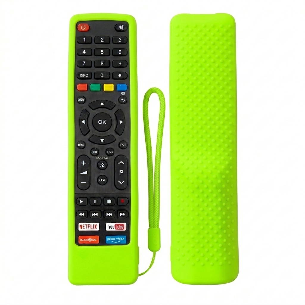 Capa de Silicone para Controle Remoto P.hilco 4k Smart Universal à prova de quedas