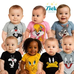 body temático mesversário looney tunes bori bodi