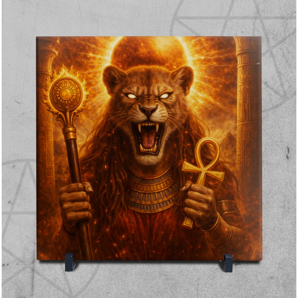 Sekhmet - Deusa Egípcia 20x20cm