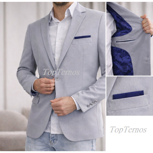 Terno Masculino Slim Fit- Corte Italiano, Tecido oxford Premium alto Padrão