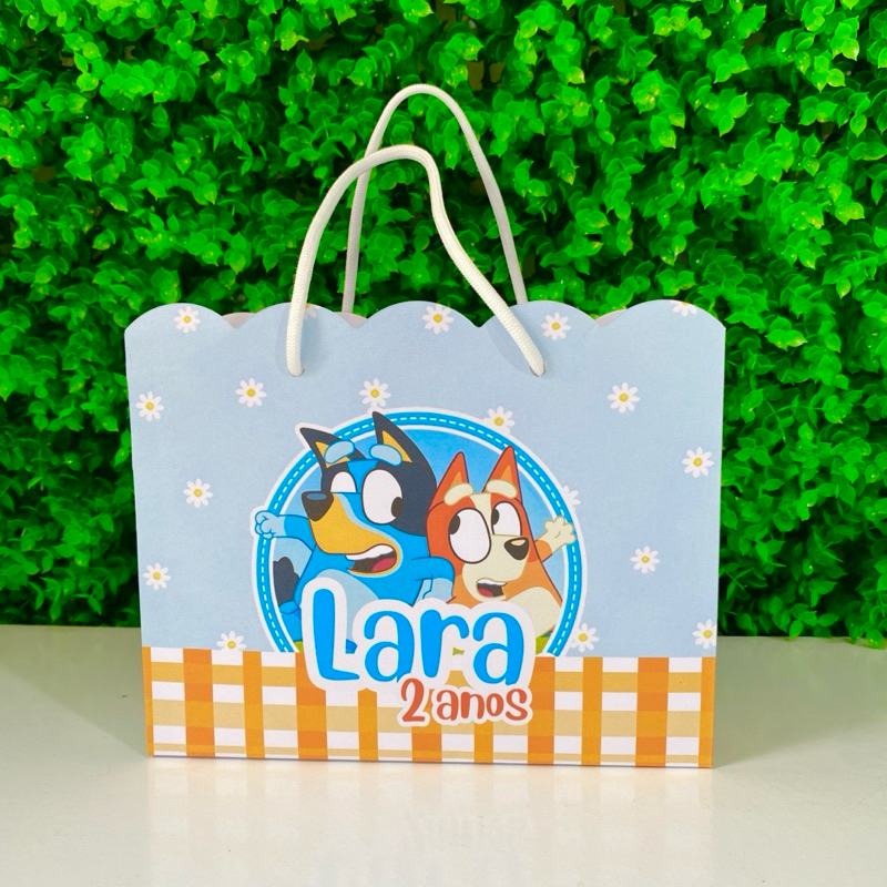 10- 30 Sacolinhas Surpresa Lembrancinha Personalizada Bluey para  Menino e Menina PEGUE E MONTE