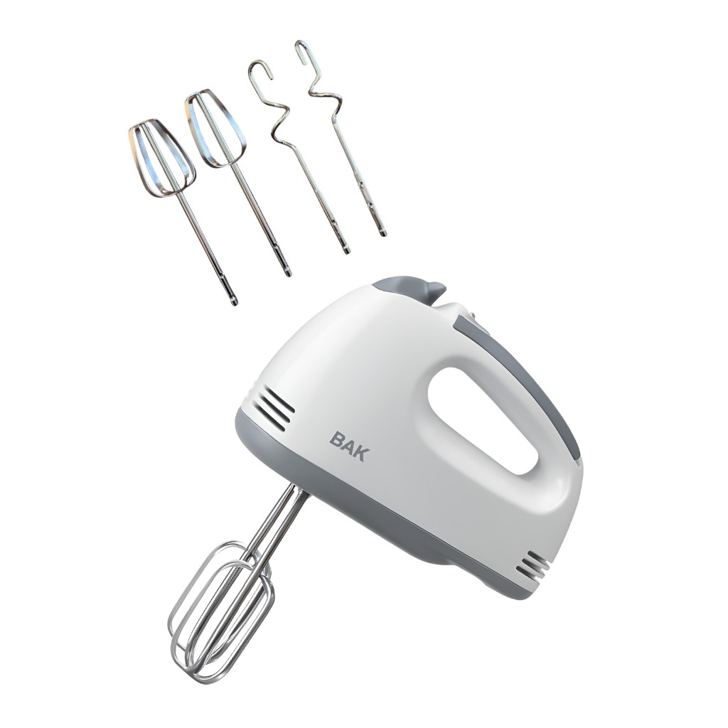 Batedeira De Mão 2 Em 1 Elétrica 300w 5 Velocidades Bak