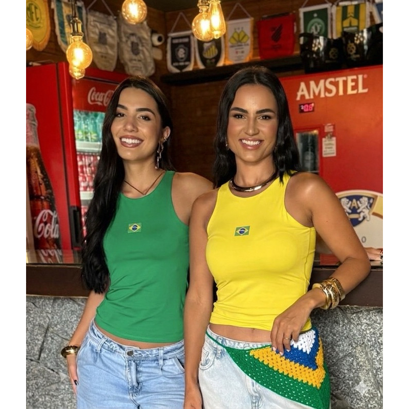 Regata Blusa do Brasil Malha Suplex Premium Copa do Brasil