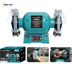 Moto Esmeril de Bancada 360W 3450 RPM Bivolt Profissional Afiar Desbaste Luatek LWJ-ZD110
