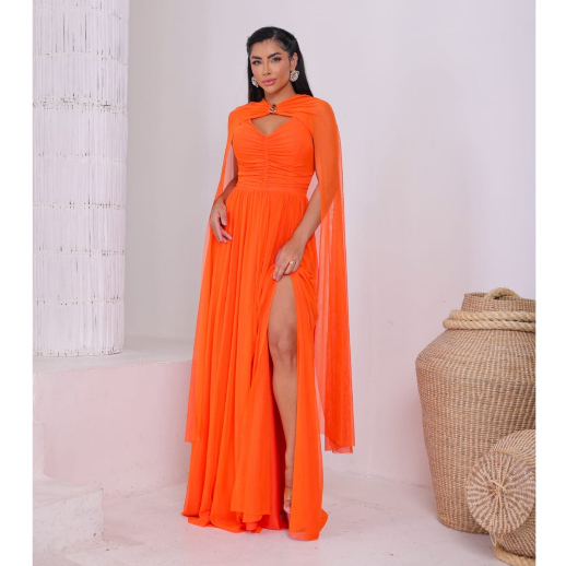 Vestido Longo de Festa Regata com Capa Removivel ideal Casamento Formatura