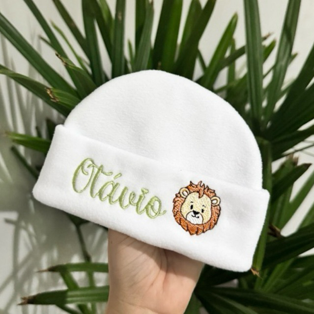 touca bebê rn personalizado com nome