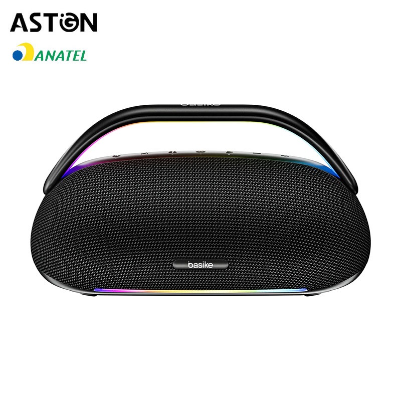 Astgn X Basike Caixa de Som Portátil Sem Fio  , Bluetooth 5.3, 200W, Luzes RGB, 18000mAh, IPX5 em Oferta na Shopee
