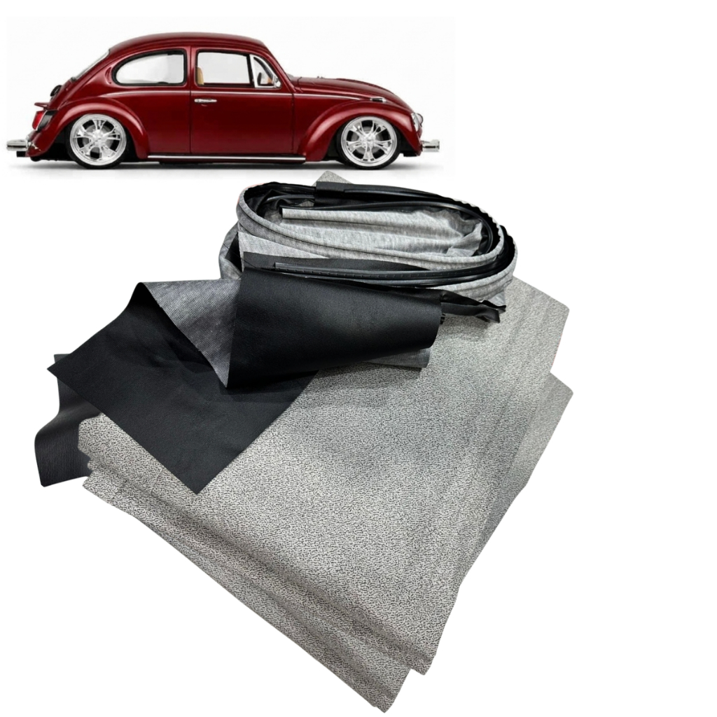 Forro De Teto Fusca 1968 á 1996 Salpicado Cinza Fusca Itamar