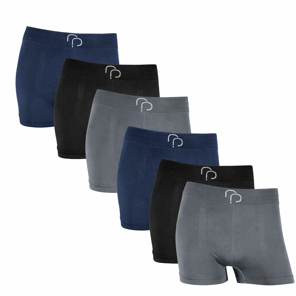 Kit 6 Cuecas Boxer Masculina Microfibra Adulto Conforto Sem Costura Confortável Respirável