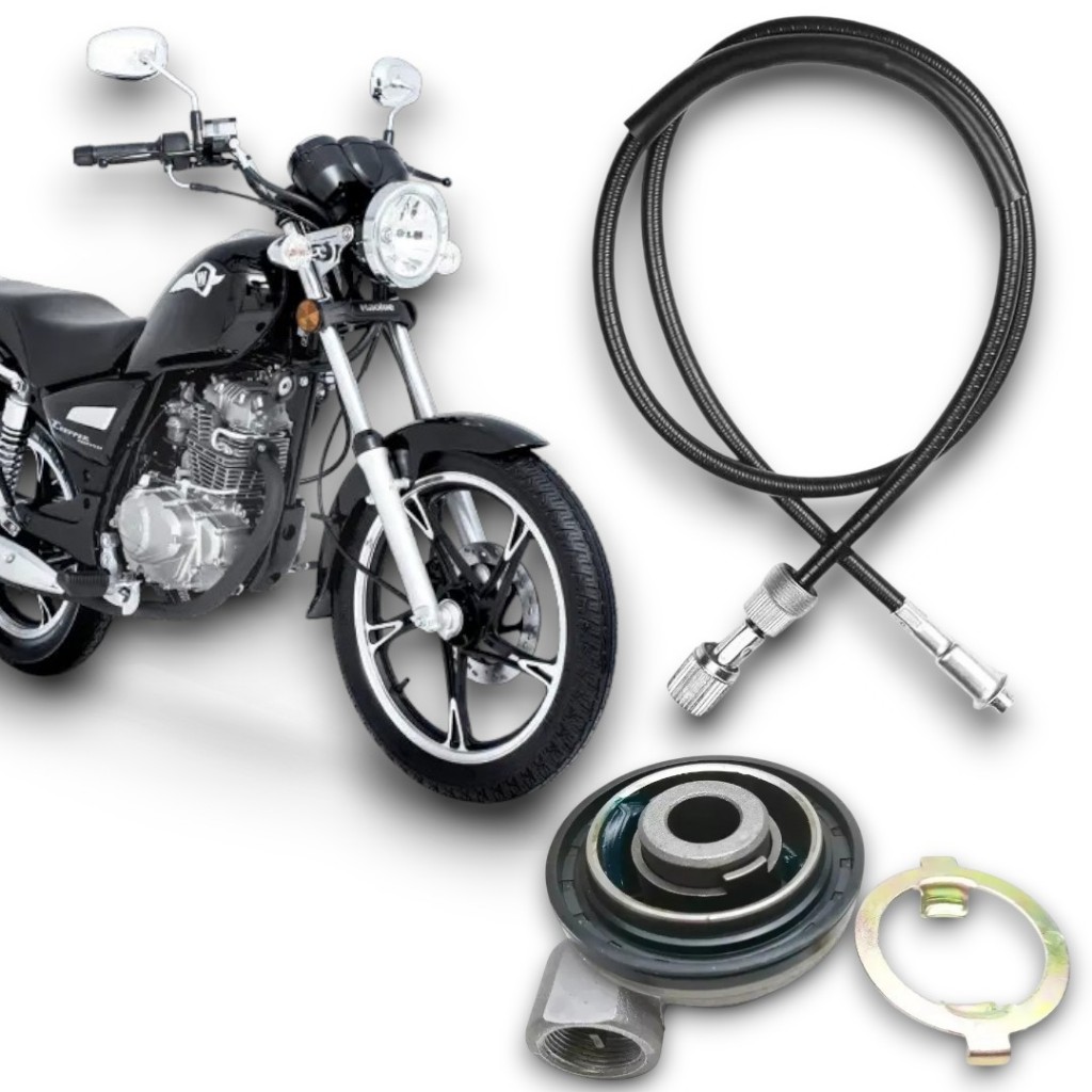 Caracol Engrenagem + Cabo Velocímetro Haojue Chopper Road150