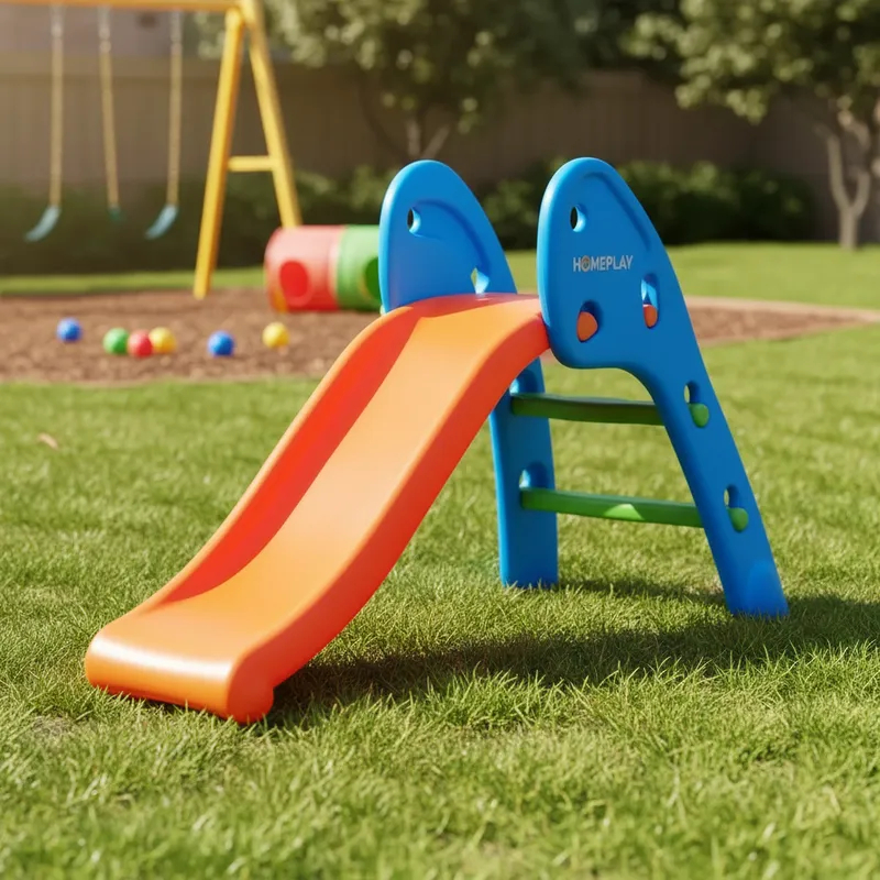 Escorregador Infantil Criança Envio Full 2 Degraus Parque Diversão Playground Dobrável Escorrega