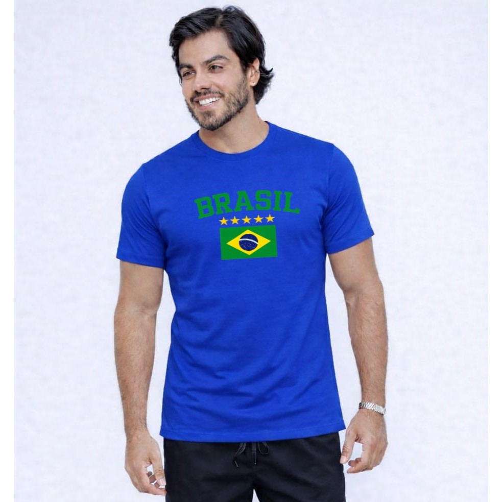 Camiseta Camisa Do Brasil Futebol Masculina Feminina Modelo Unissex Torcida Oficial