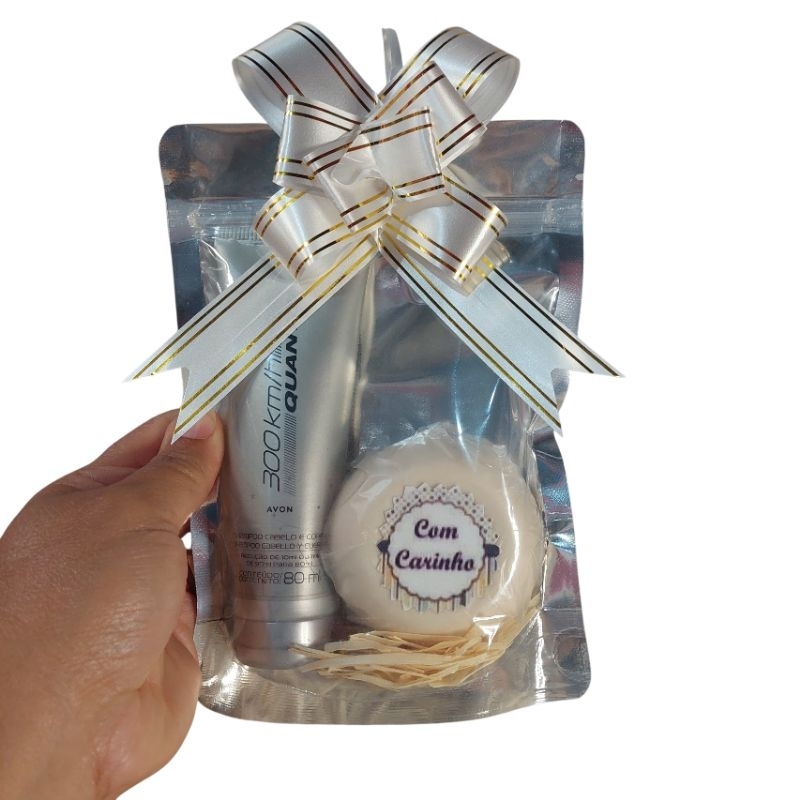 Kit 300 KM/h Quantum Avon( Shampoo Cabelo e Corpo)