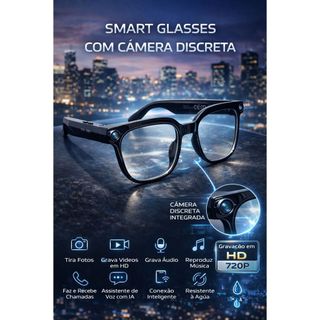 Oculos inteligente smart glasses assistente IA foto video chamada musica meta