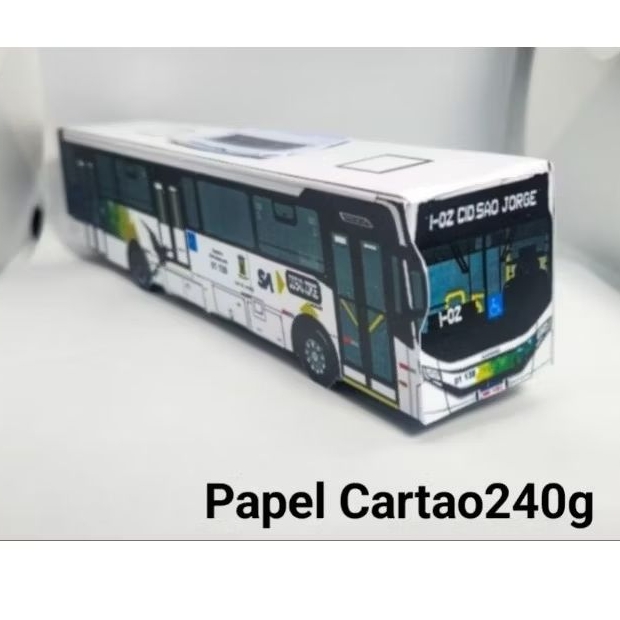 Miniatura De Ônibus Caio ApacheVip5 Of 1726l Santo Andre PAPEL CARTAO240G