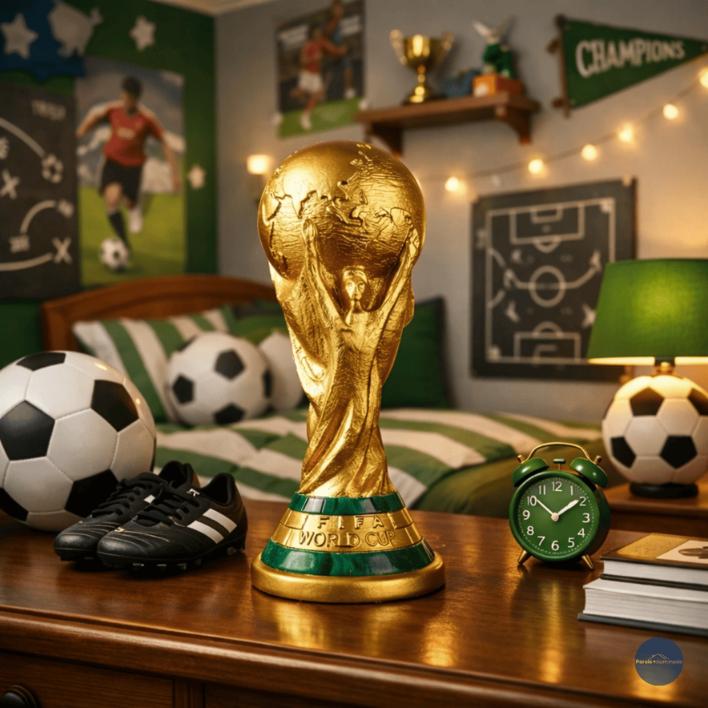 Mini Troféu taça copa do mundo Fifa Estátua Estatueta decoração Futebol