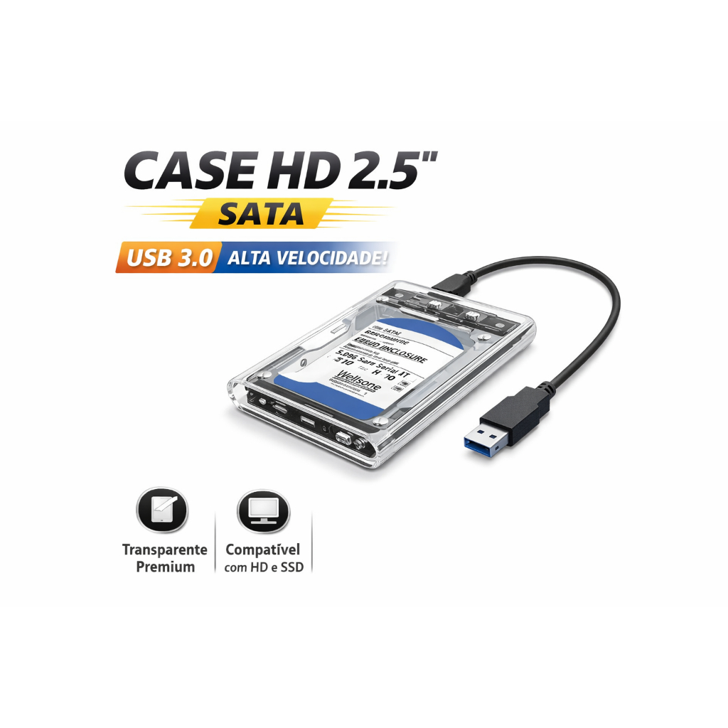 Case Hd Externo 2.5 Notebook Usb 3.0 Ps4 Xbox One Pc 6gbps **Envio rápido**