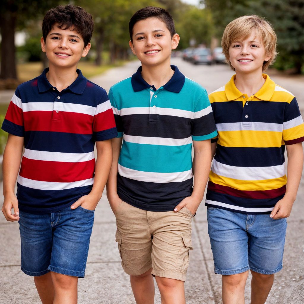 Kit 3 Camisa Polo Infantil Listrada Menino do 2 ao 16 Juvenil Confortável em Oferta na Shopee