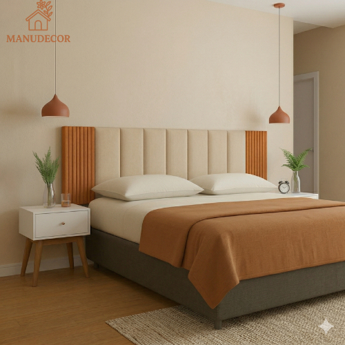 Kit Cabeceira Modular + Painel Ripado MDF Para Cama Box Casal King Queen - !!!ENVIO IMEDIATO!!!