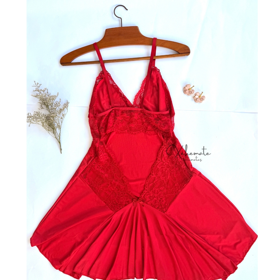 Camisola Bailarina Renda Costa Nua Cauda Babado Fenda Sem Bojo Vestido Dormir Lingerie Linha Noite