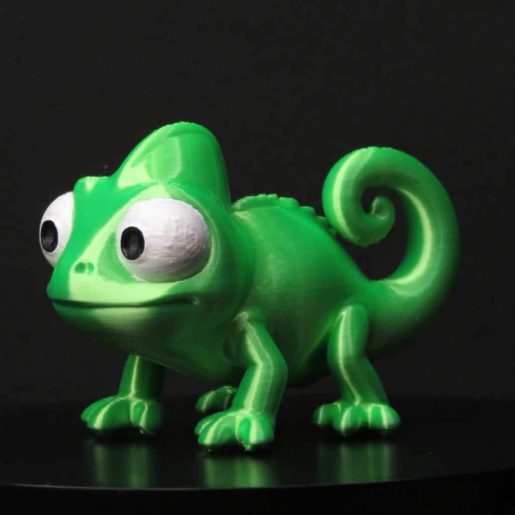 Camaleão Pascal Filme Enrolados Rapunzel - Impressão 3D - Cor Metalica Premium - Fofo e Divertido