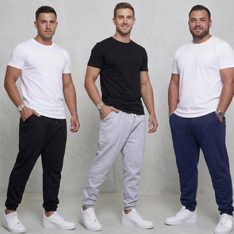 Kit 3 Calças Jogger Masculina chimpa flanelado Slim