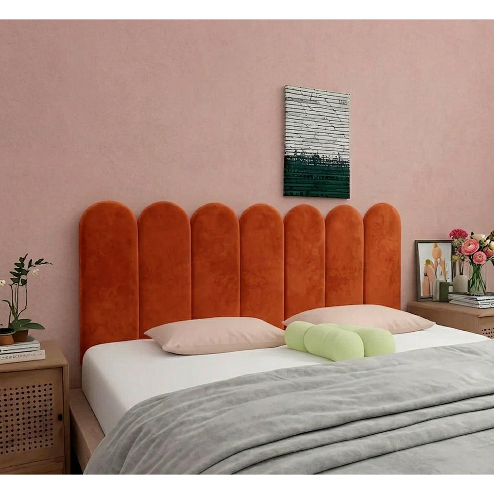 KIT ATÉ 10 CABECEIRA NUVEM CAMA BOX ESTOFADA 45X20