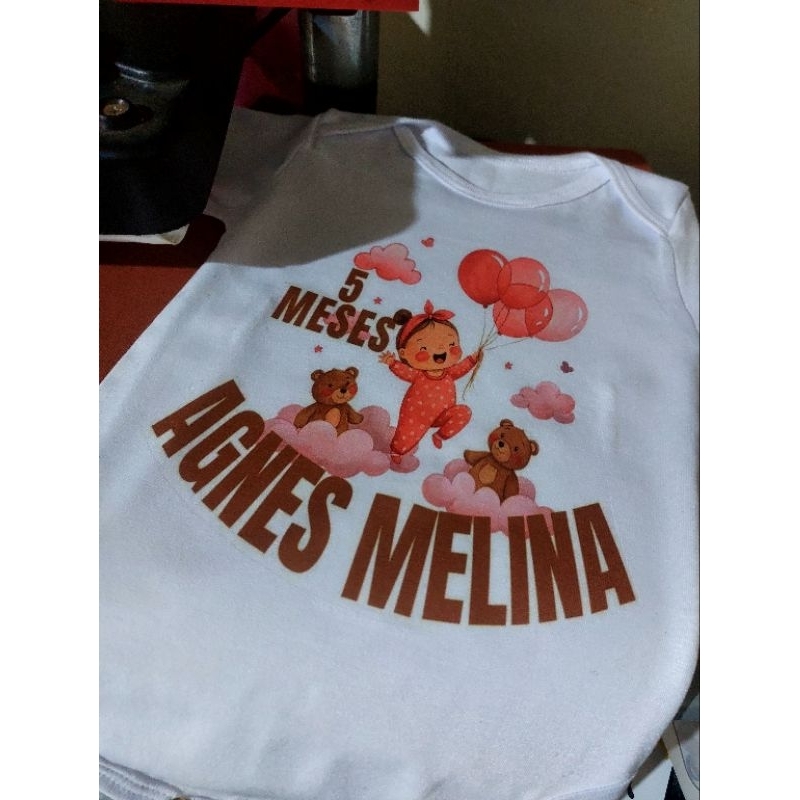 Boby infantil tecido poliéster cor branco