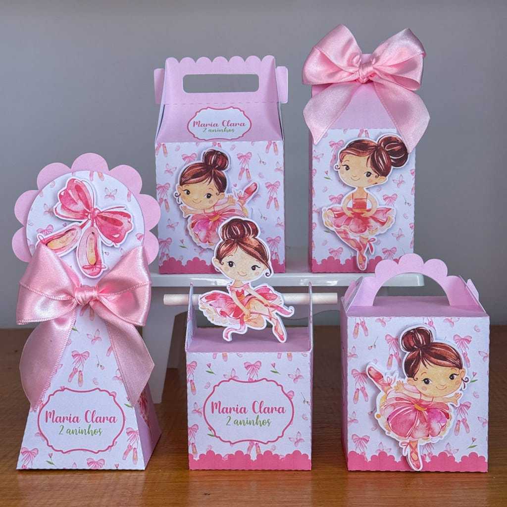 Kit caixa bailarina /Bailarina Personalizada /Lembrancinha de Festa / Aniversario
