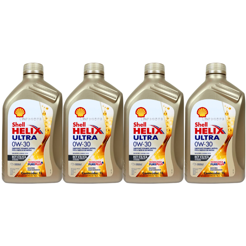 Kit Óleo Motor Sintético Shell Helix Ultra 0W30 API SN DIESEL