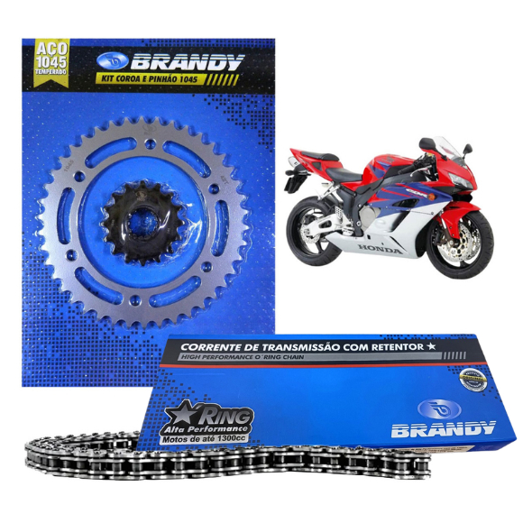 Kit Relação Completo 530x114 Honda CBR1000 Fireblade 2004 até 2005 - Brandy