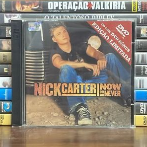 CD-DVD NICK CARTER - NOW OR NEVER - EDIÇÃO LIMITADA - CD COM DVD BÔNUS