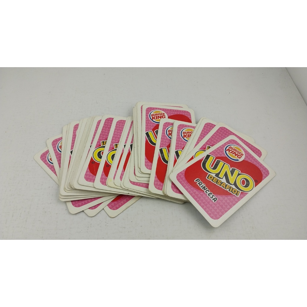 Jogo UNO Desafio Princesa Coleção Burger King 2019 Semi Novo